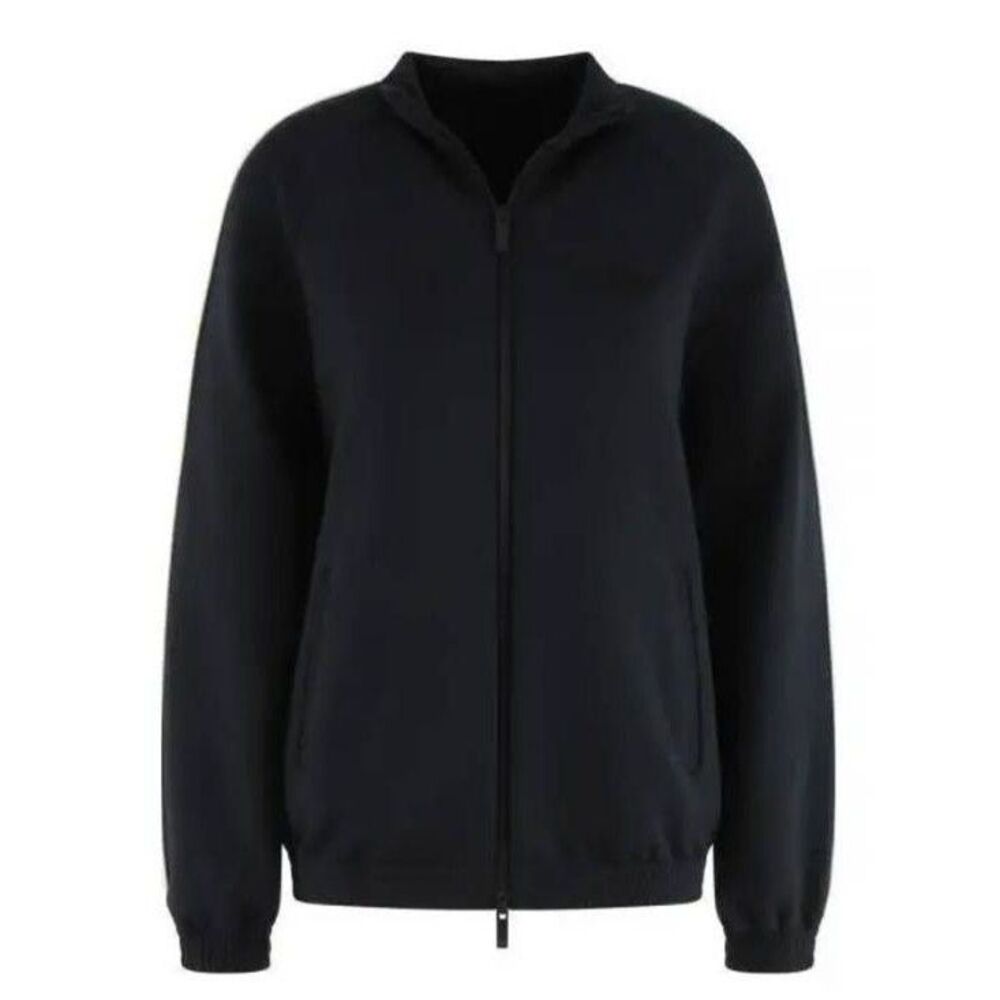 Matte Black Logo Patch Zip-up - image 1